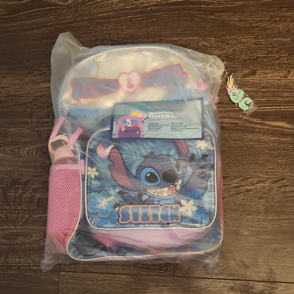 Bioworld Disney's Lilo & Stitch 5 Piece Backpack Brand New